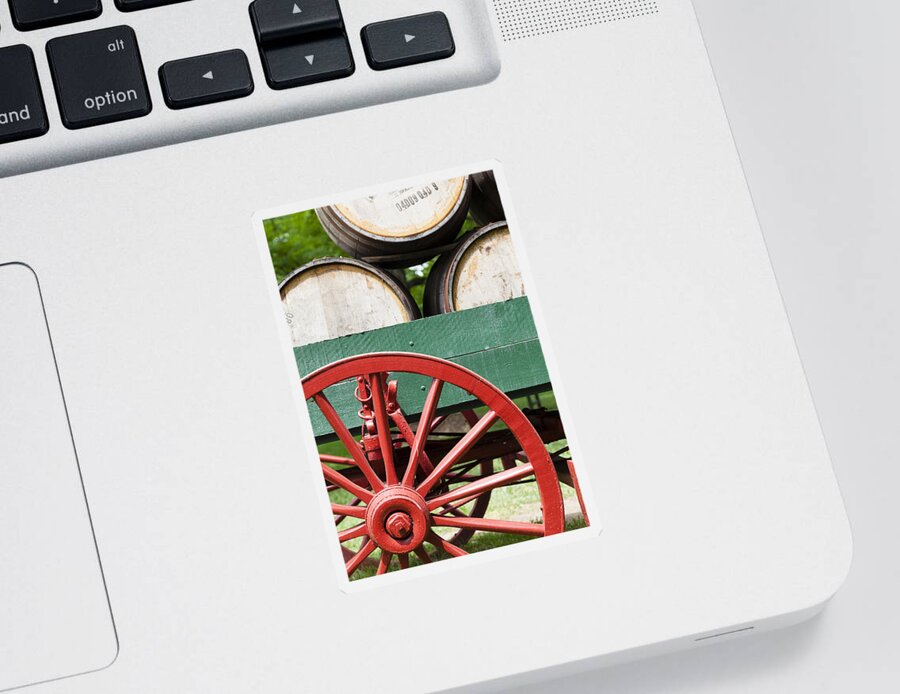 Kentucky Sticker featuring the photograph Bourbon wagon by Alexey Stiop
