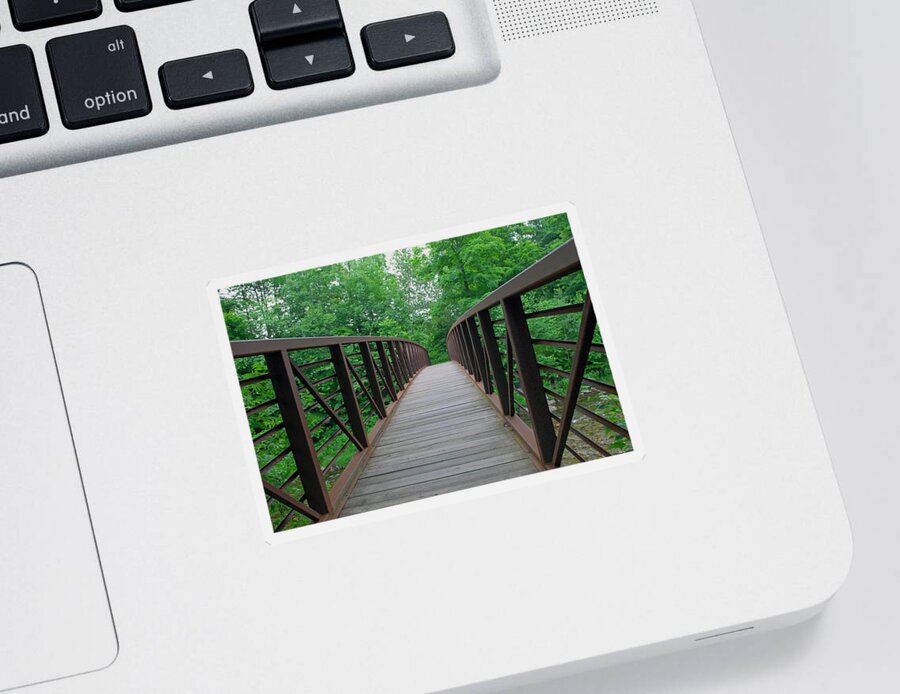 Landscape Sticker featuring the photograph Bridging the Gap by Lisa Phillips