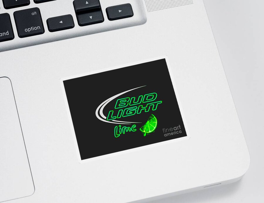  Sticker featuring the photograph Bud Light Lime 2 by Kelly Awad