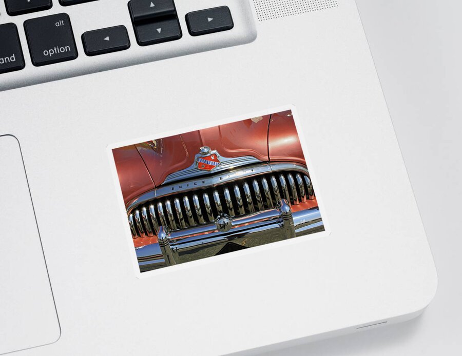 Buick Sticker featuring the photograph Buick Super Eight by Suzanne Gaff