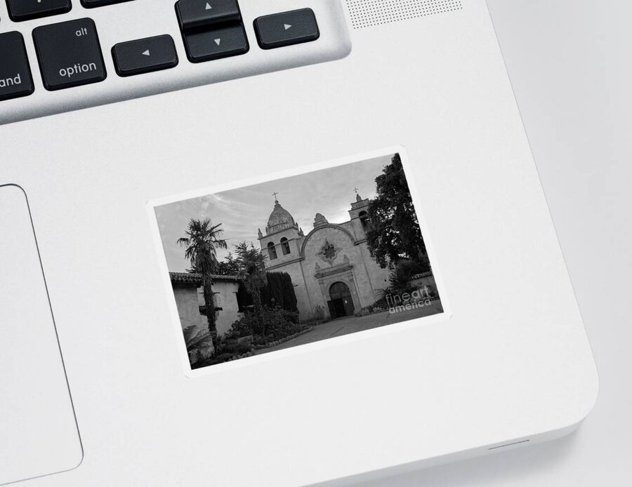 Carmel Sticker featuring the photograph Carmel Mission by James B Toy