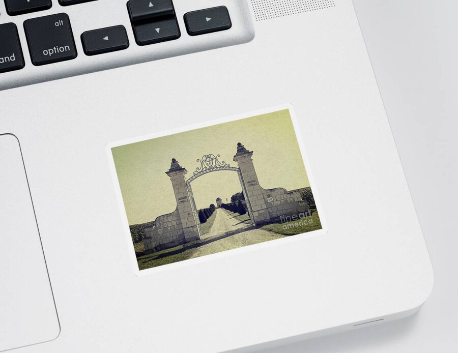 Heiko Sticker featuring the photograph Castle Gateway of Ancient Times by Heiko Koehrer-Wagner