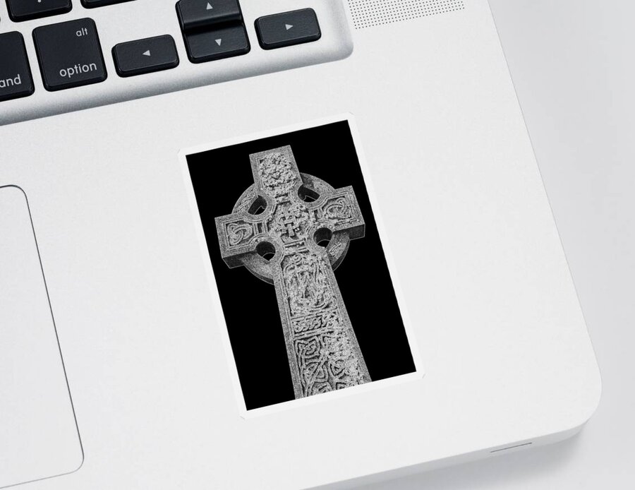 England Sticker featuring the photograph Celtic Cross by Chevy Fleet