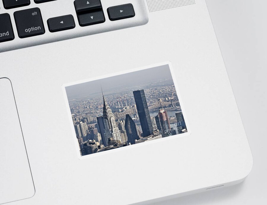 Chrysler Building Sticker featuring the photograph Chrysler Building New York by Steve Purnell