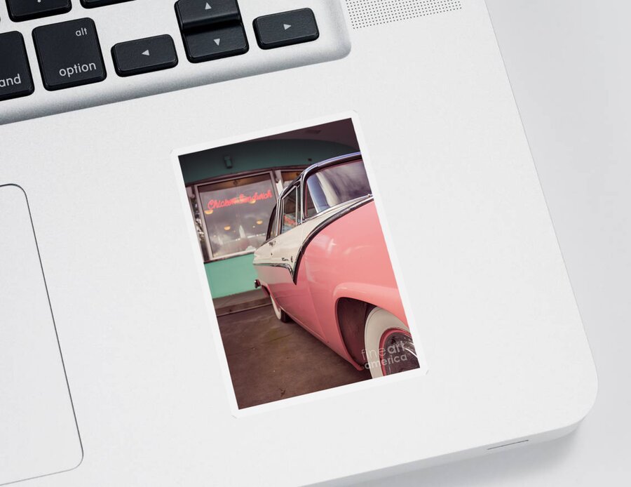 Collection Sticker featuring the photograph American Graffiti by Edward Fielding