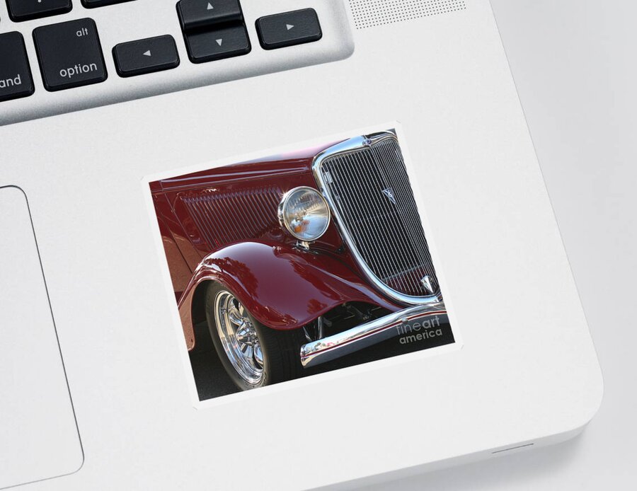 Cars Sticker featuring the photograph Classic Ford Car by Tap On Photo