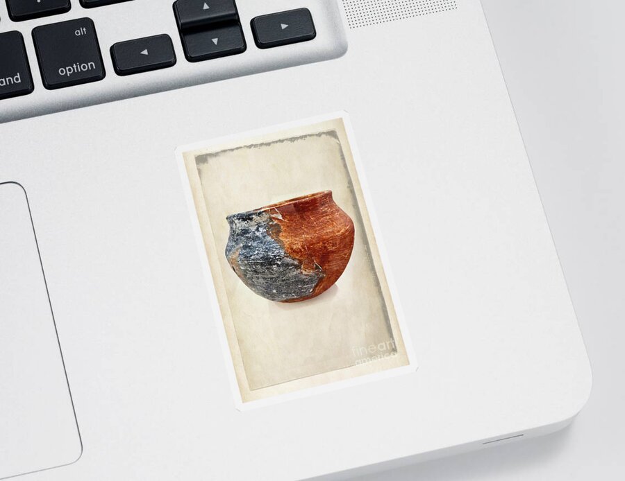 Fine Art Sticker featuring the photograph Clay Pottery - Fine Art Photography by Ella Kaye Dickey