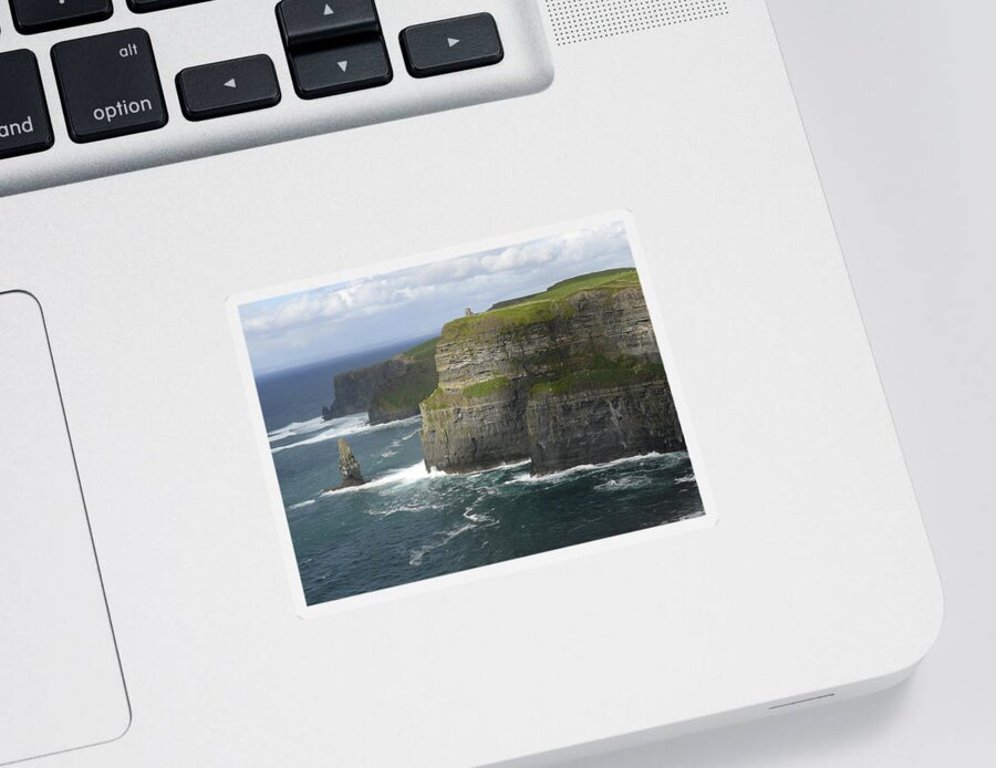 Ireland Sticker featuring the photograph Cliffs of Moher 2 by Mike McGlothlen