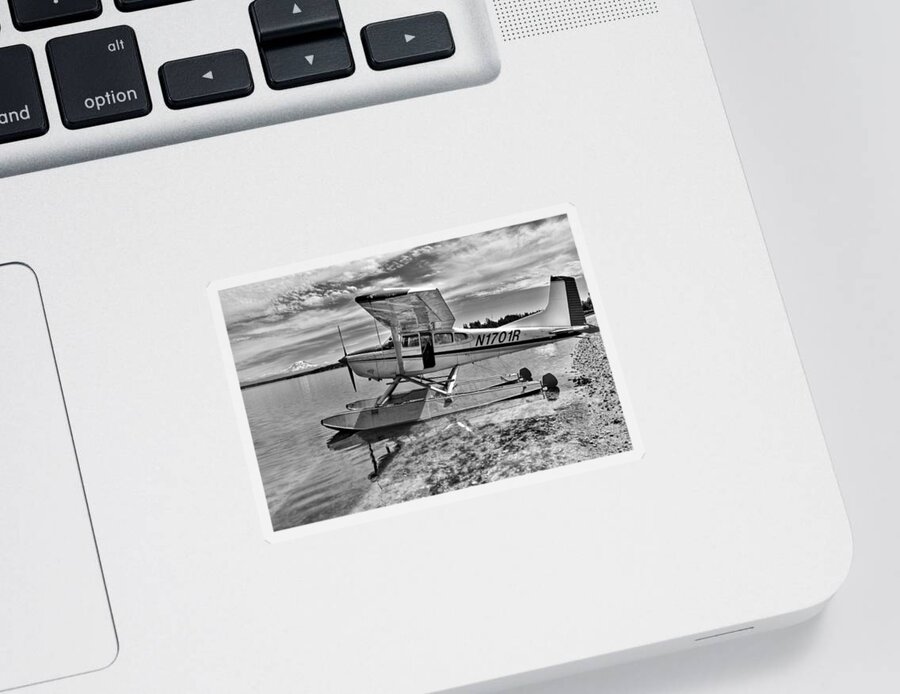 Seaplane Sticker featuring the photograph Climb Aboard by Benjamin Yeager