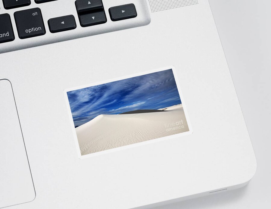 White Sands Sticker featuring the photograph Cloud Magic by Vivian Christopher