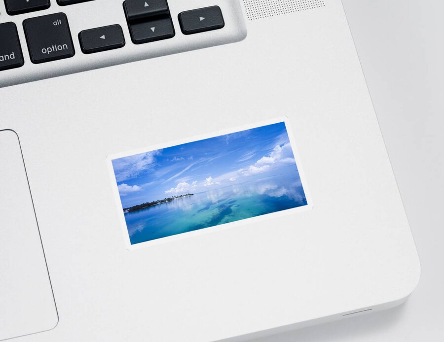 Photography Sticker featuring the photograph Clouds Over The Ocean, Florida Keys by Panoramic Images