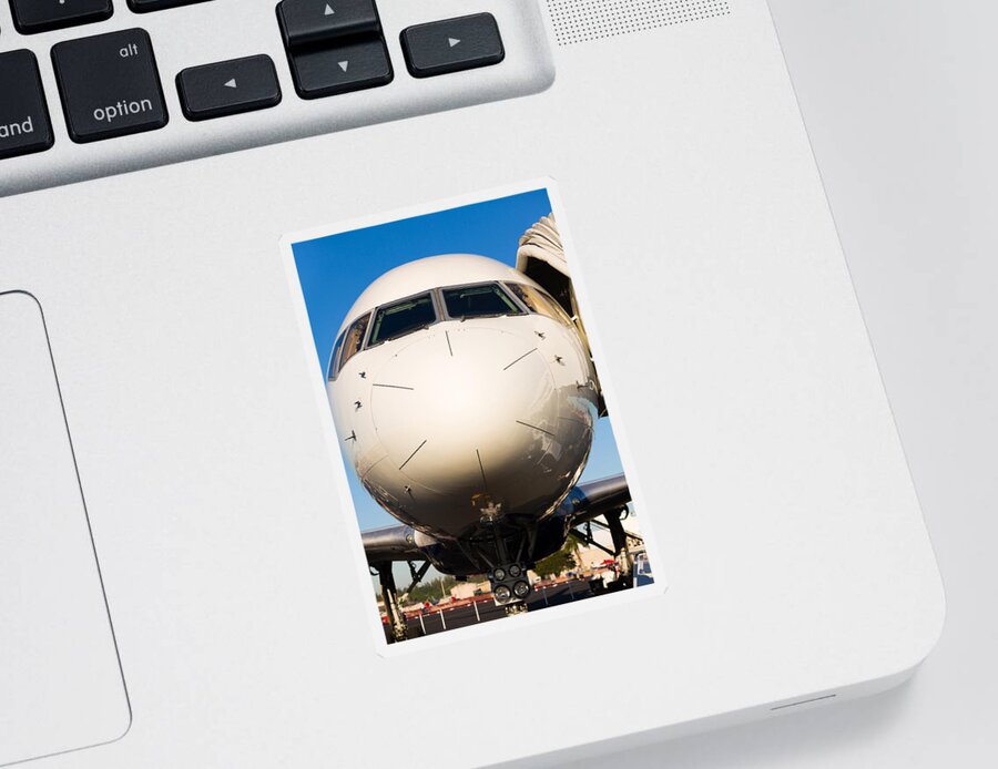 Aerospace Sticker featuring the photograph Commercial Airliner by Raul Rodriguez