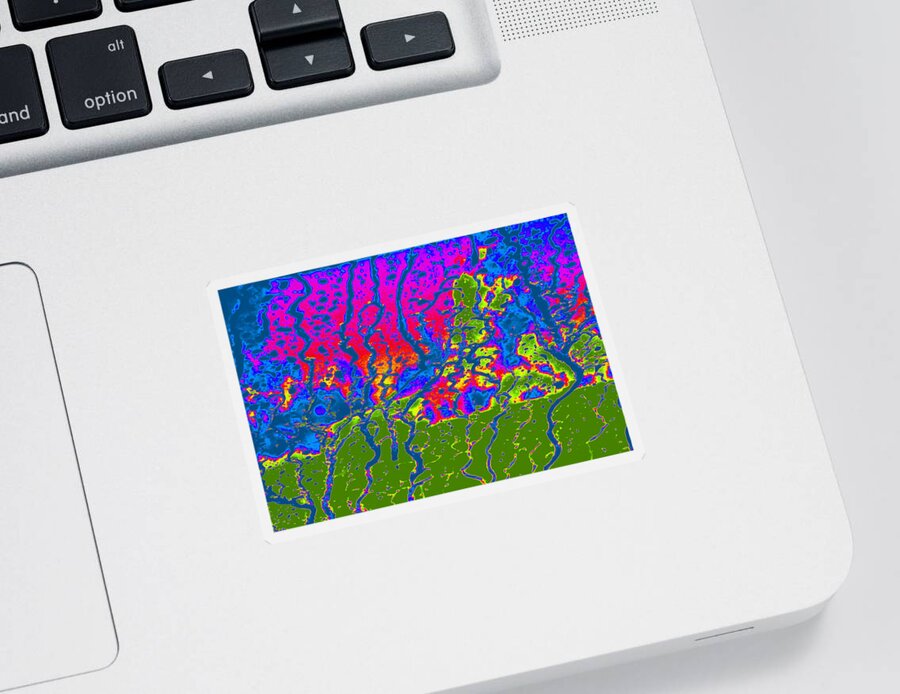 Note Card Sticker featuring the photograph Cosmic Series 016 by Larry Ward