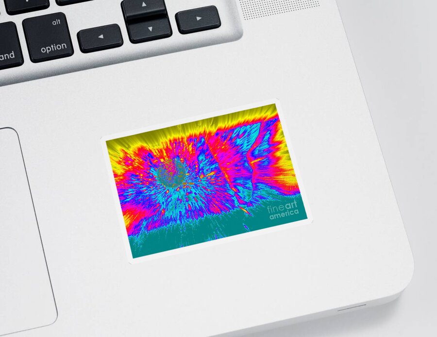 Note Card Sticker featuring the photograph Cosmic Series 022 by Larry Ward