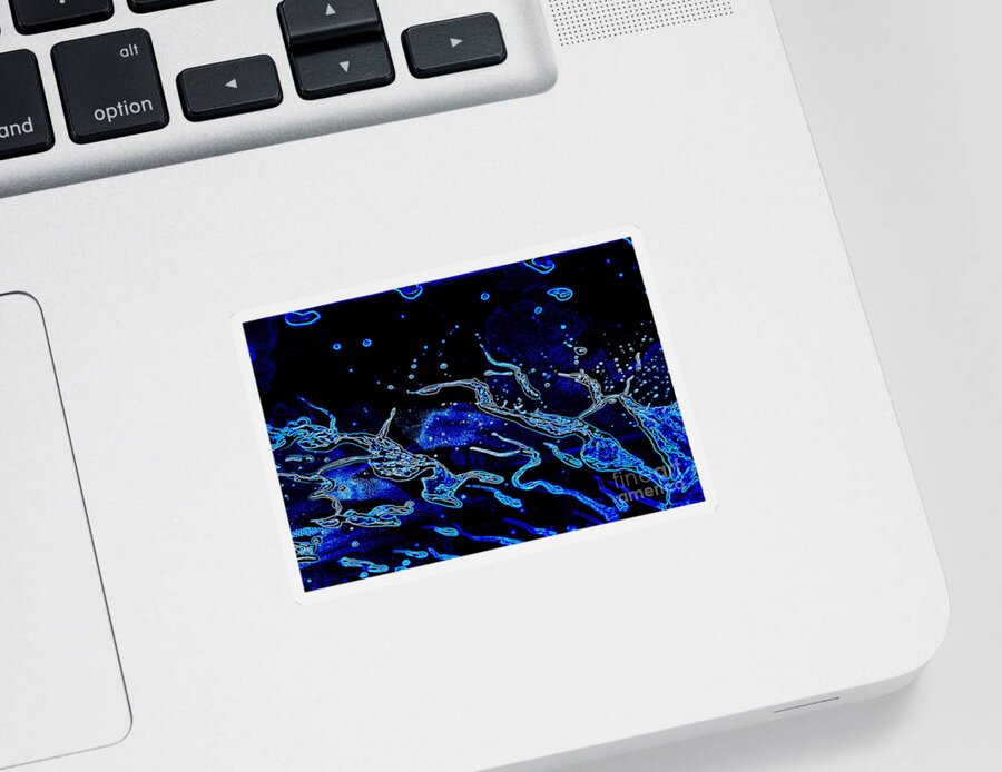 Note Card Sticker featuring the photograph Cosmic Series 024 by Larry Ward