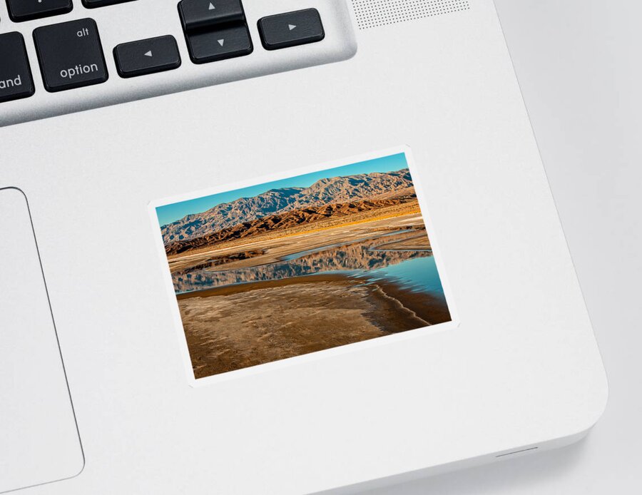 Death Valley Sticker featuring the photograph Cottonball Basin by George Buxbaum