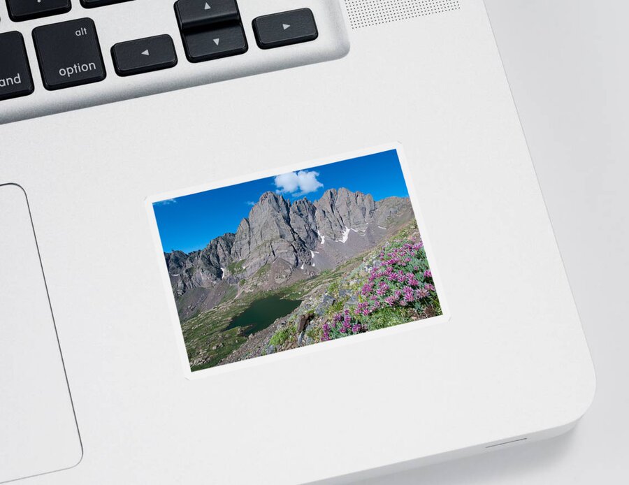 Landscape Sticker featuring the photograph Crestone Landscape by Cascade Colors