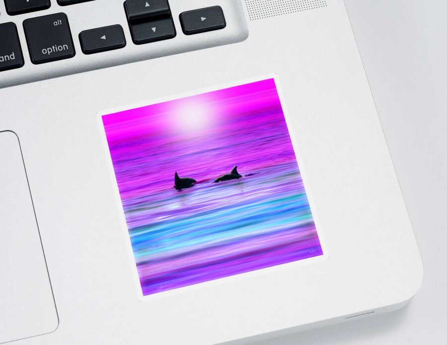 Seascapes Sticker featuring the photograph Cruisin' Together by Holly Kempe