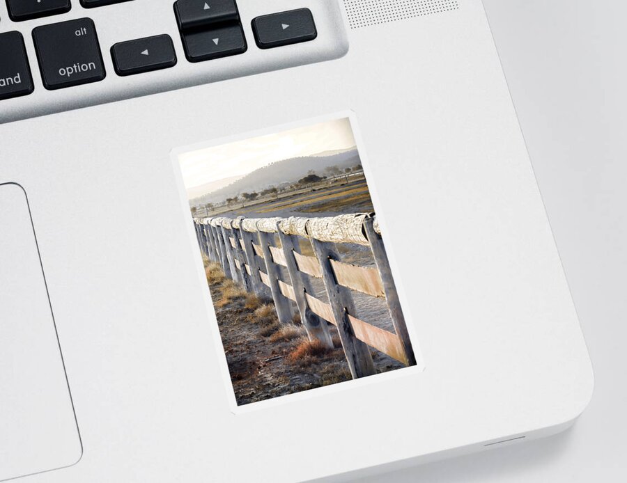 Landscapes Sticker featuring the photograph Don't Fence Me In by Holly Kempe