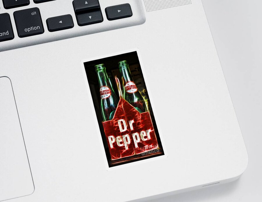 Dr. Pepper Sticker featuring the photograph Dr Pepper by Lee Dos Santos