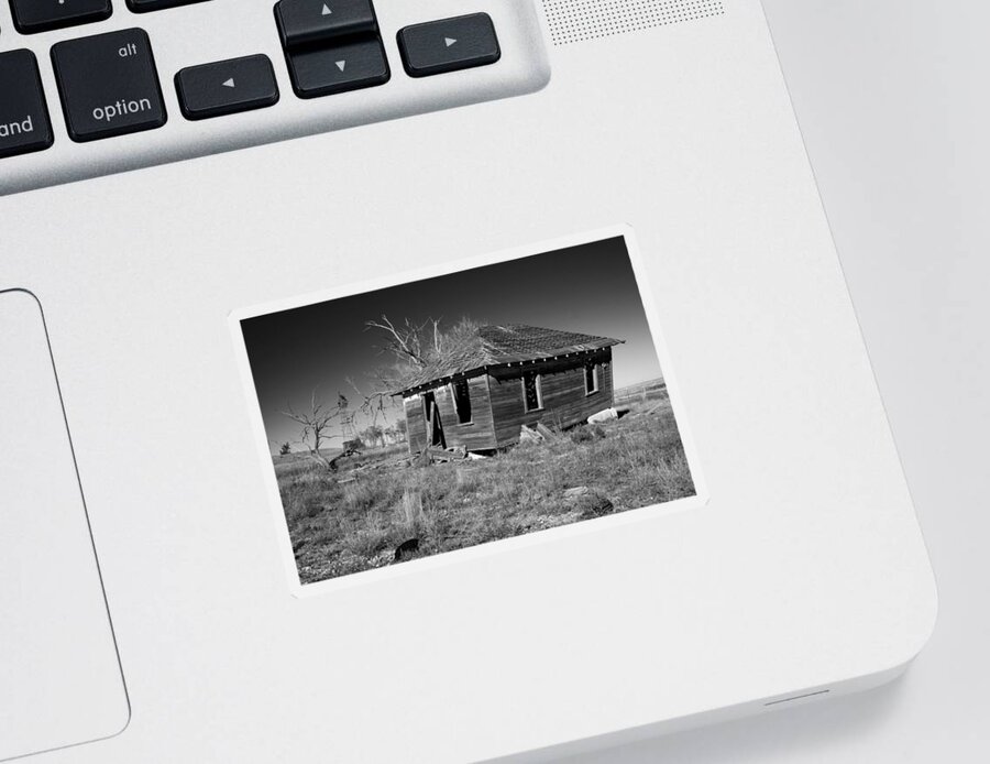 Landscapes Sticker featuring the photograph Dust Bowl Memory by Mary Lee Dereske