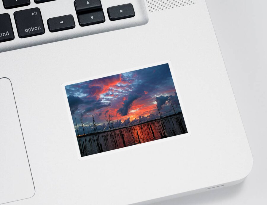 Sunrise Sticker featuring the photograph Early Dawns Light by Roger Becker