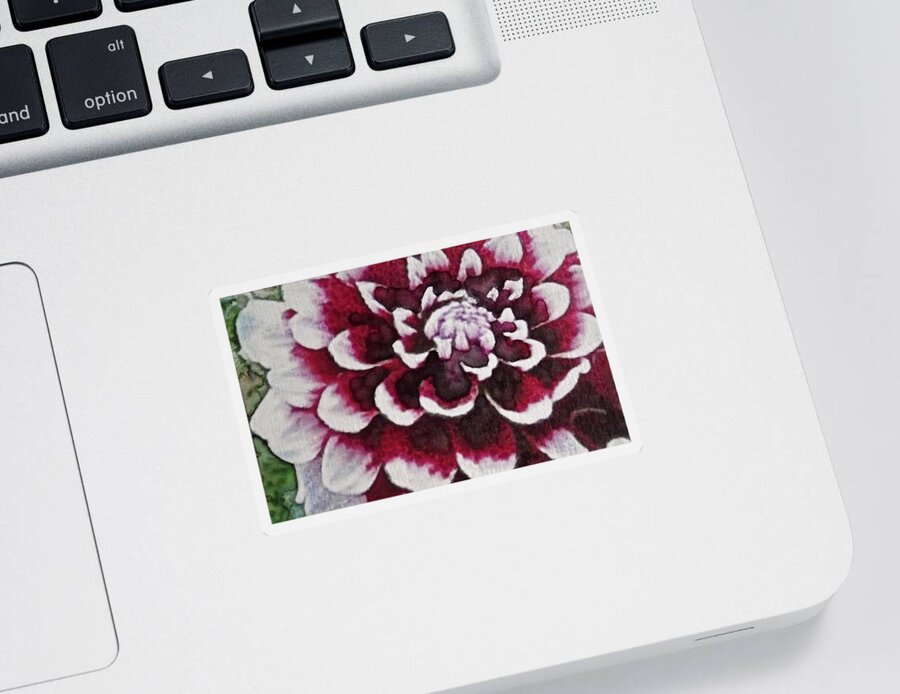 Flower Sticker featuring the painting Enjoy The Little Things by Cara Frafjord