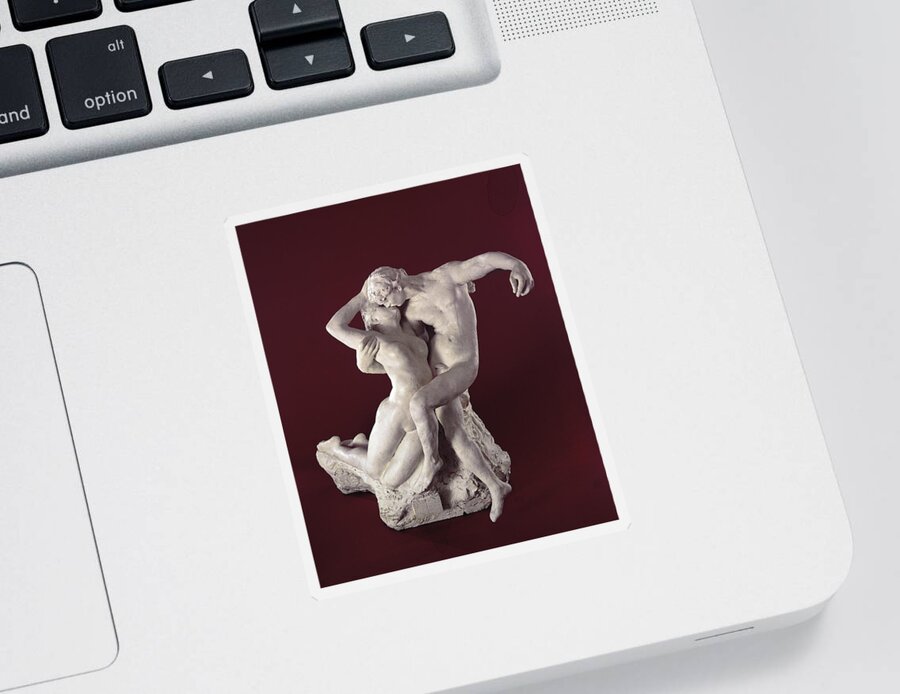 Rodin Sticker featuring the photograph Eternal Springtime by Auguste Rodin