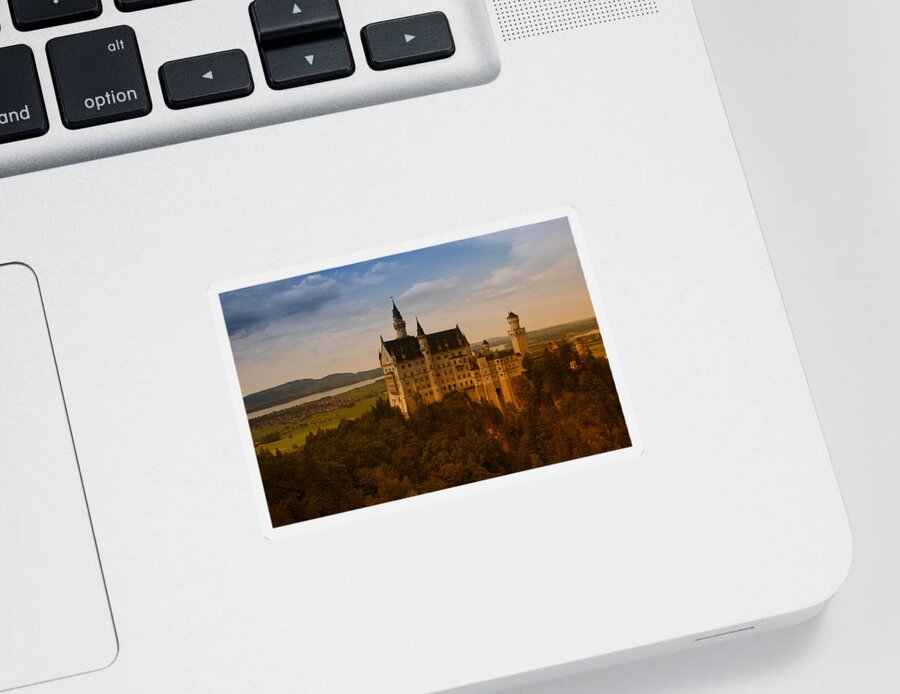 Miguel Sticker featuring the photograph Fairy Tale Castle by Miguel Winterpacht