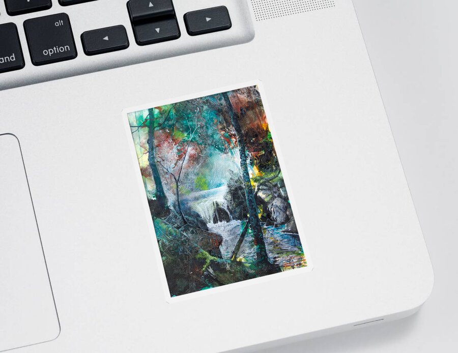 Art Sticker featuring the painting Fairy Woods II by Patricia Allingham Carlson
