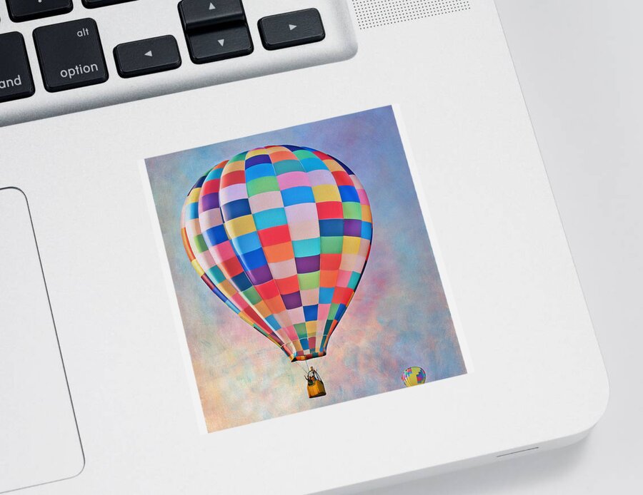 Hot Air Balloon Sticker featuring the photograph Fantasy Flight by Nikolyn McDonald