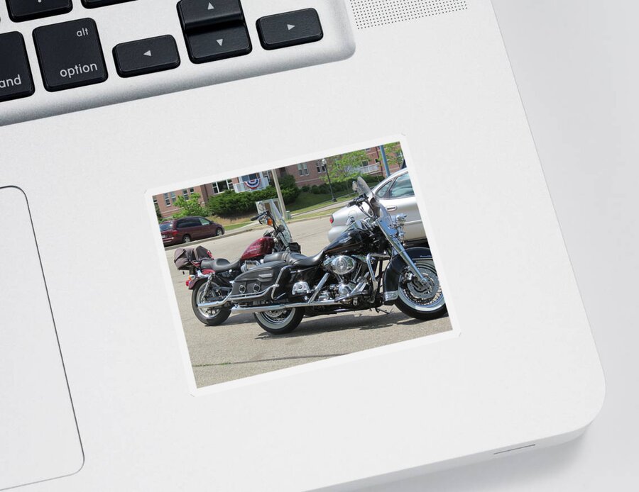 Harley Davidson Sticker featuring the photograph Feel The Wind In Your Face by Kay Novy