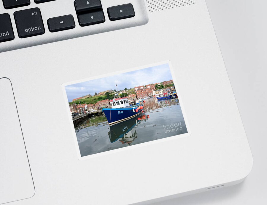 E63 Sticker featuring the photograph Fishing boat K2 E63 by Steev Stamford