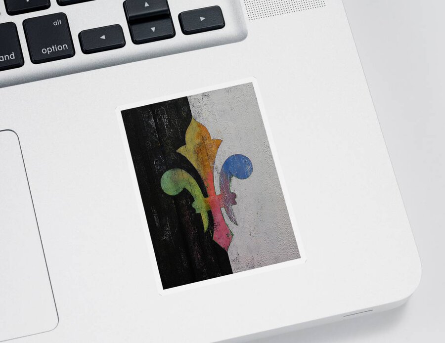 Art Sticker featuring the painting Fleur de Lis by Michael Creese