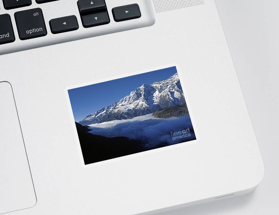 Craig Lovell Sticker featuring the photograph Fog in Everest Region by Craig Lovell