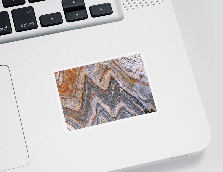 Granite Sticker featuring the photograph Folded Granite by Art Wolfe