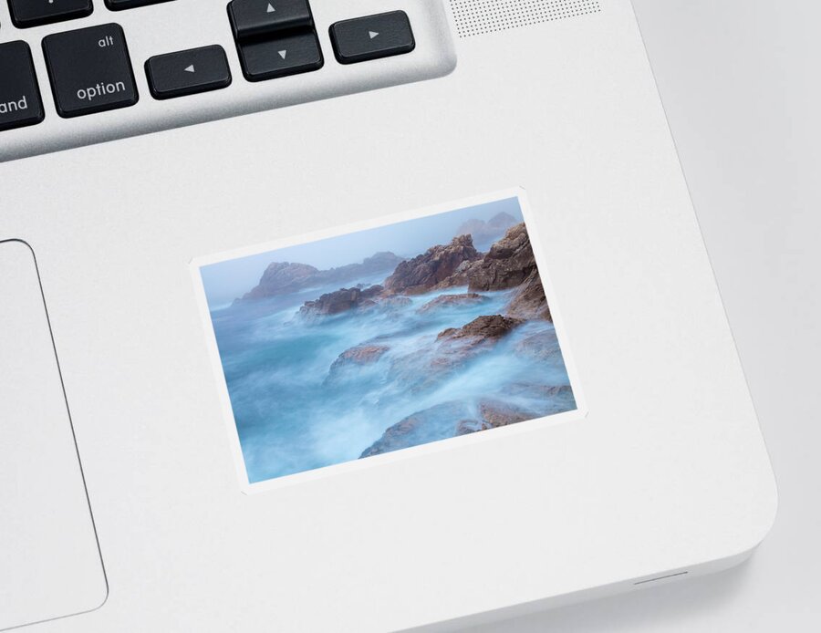 American Landscapes Sticker featuring the photograph Furious Sea by Jonathan Nguyen