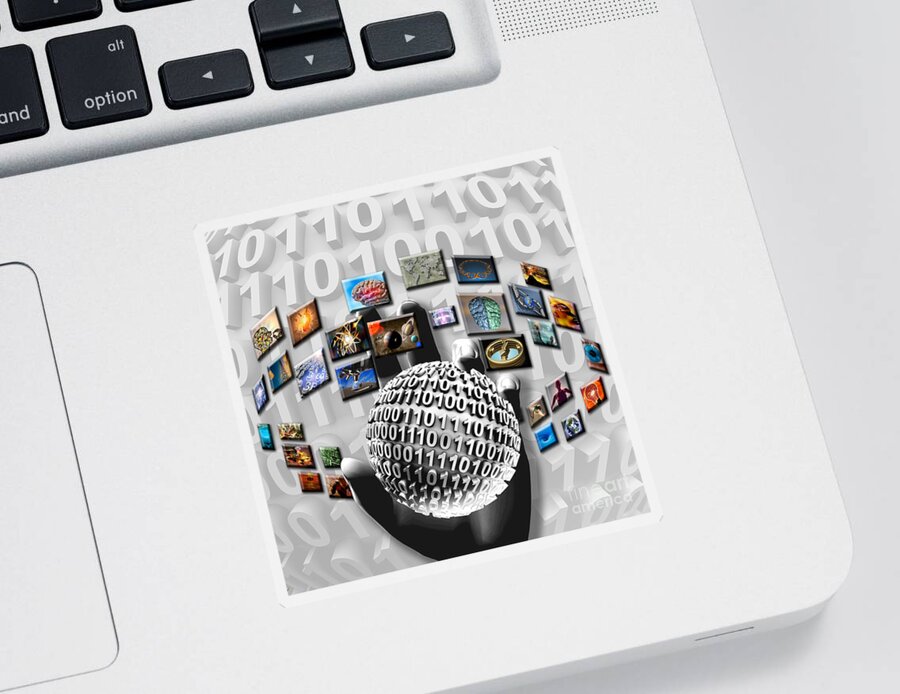 Digital Sticker featuring the photograph Future Of Technology by Mike Agliolo