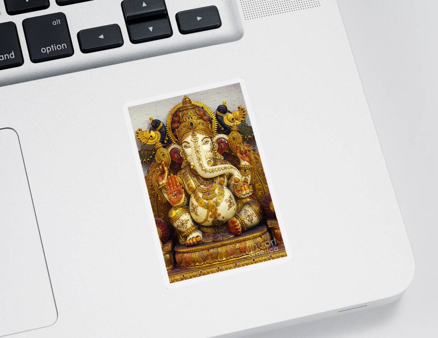 Ganesha Sticker featuring the photograph Ganesha by Tim Gainey