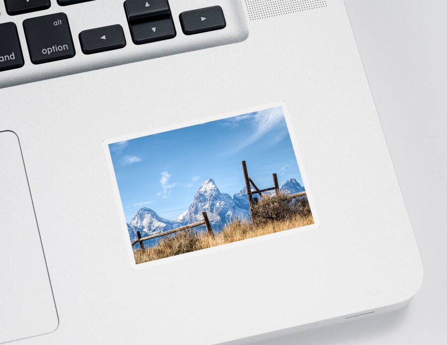 Teton National Park Sticker featuring the photograph Gateway To Heaven 0077 by Kristina Rinell