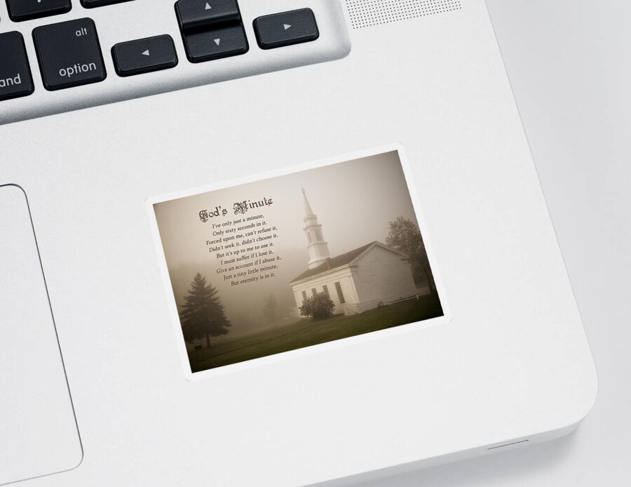 Gods Minute Sticker featuring the photograph God's Minute by Dale Kincaid