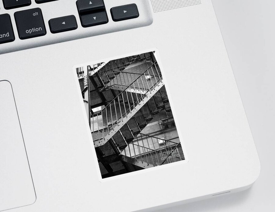 Stairs Sticker featuring the photograph Going Up by Clare Bevan