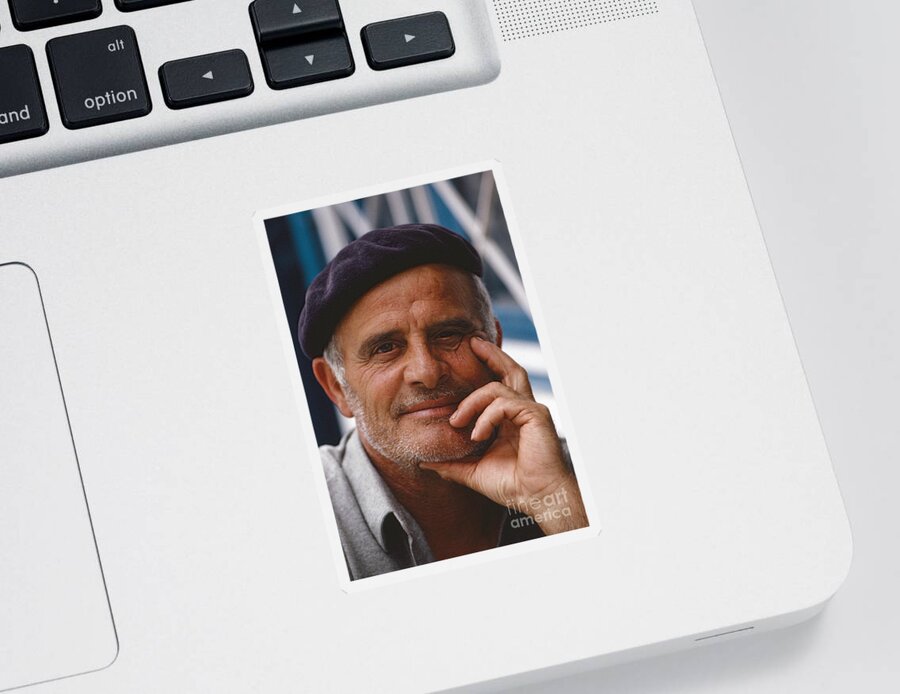 Heiko Sticker featuring the photograph Grecian Smile by Heiko Koehrer-Wagner