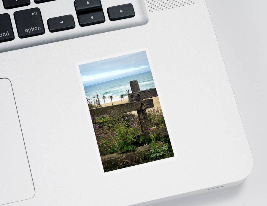 Beach Sticker featuring the photograph Greetings from San Francisco by Ellen Cotton