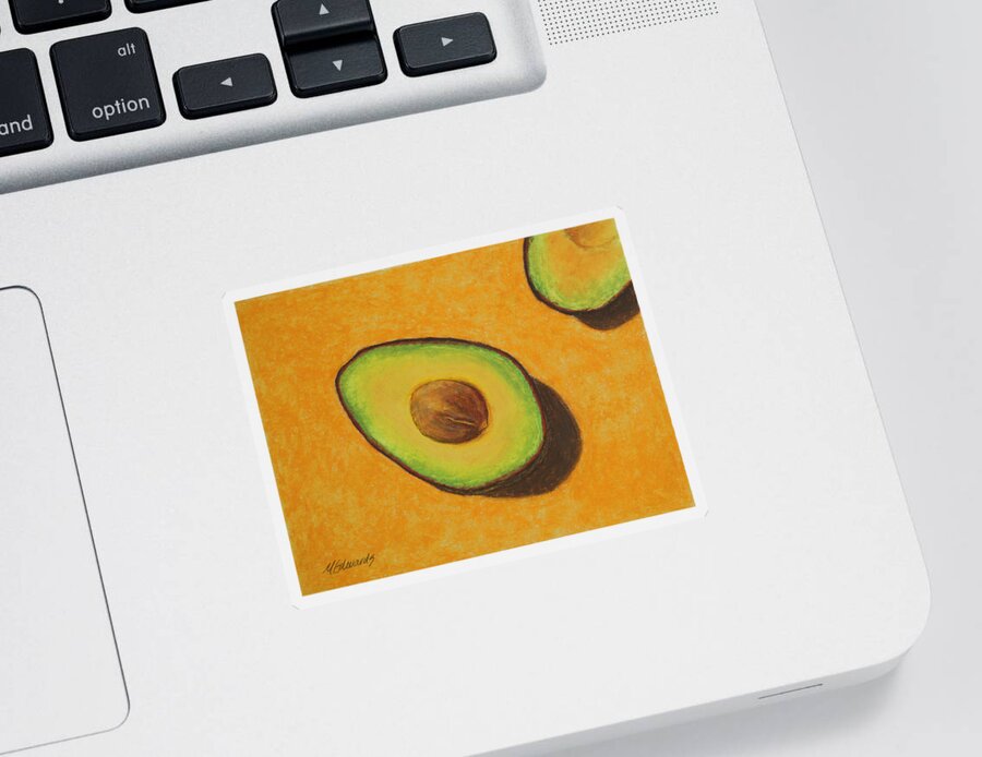 Guacamole Sticker featuring the painting Guacamole Time by Marna Edwards Flavell