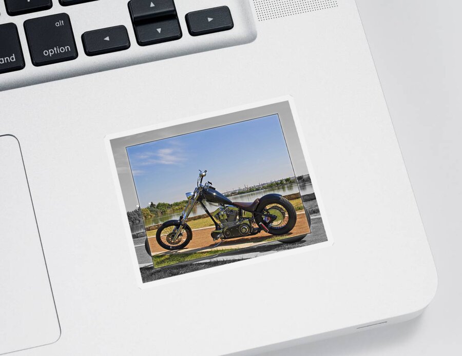  Sticker featuring the photograph H-D_a by Walter Herrit