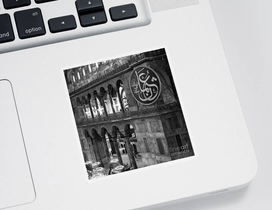 Istanbul Sticker featuring the photograph Hagia Sophia Interior 03 by Rick Piper Photography