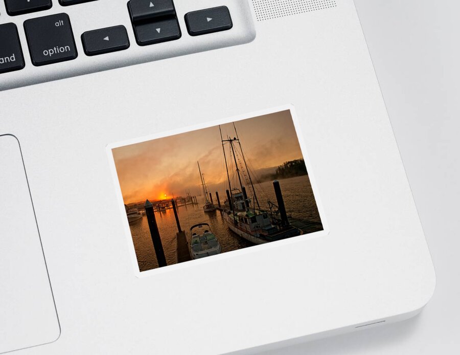 Florence Sticker featuring the photograph Harbor by Lisa Chorny