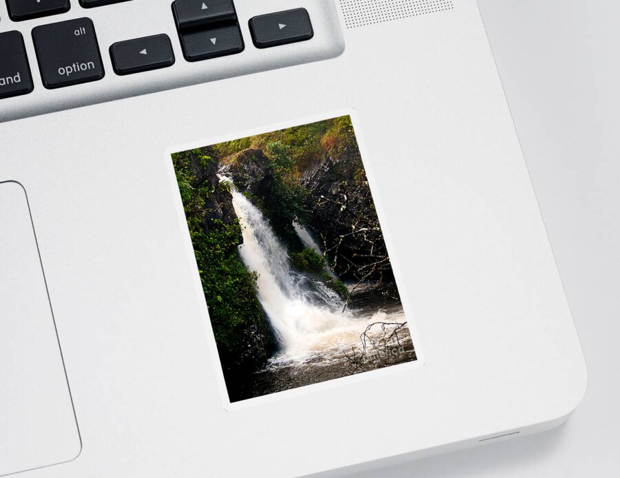 Fine Art Print Sticker featuring the photograph Hawaii Waterfalls by Patricia Griffin Brett
