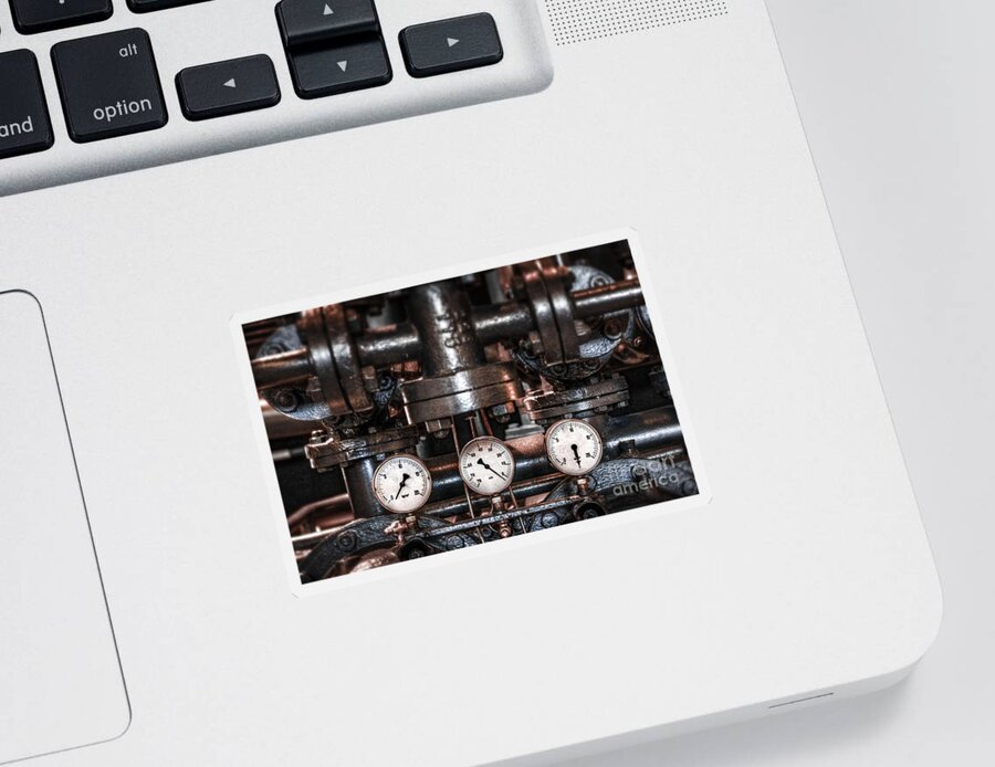 Steam Sticker featuring the photograph Heavy Machinery by Carlos Caetano